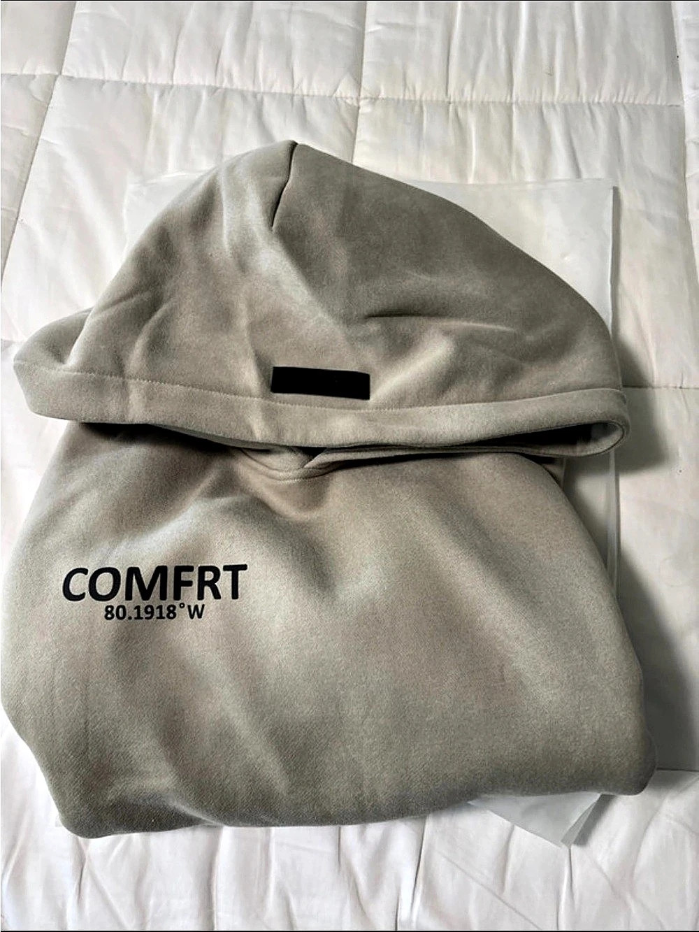Comfrt Coordinate Hoodie stone Medium New